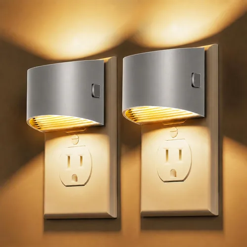 Vista 10 de L LOHAS LED Las luces nocturnas se enchufan en la pared con 3CCT ajustable, luz nocturna de 1W (1600K/3000K/5000K), 1W Nightlights Plug in Wall