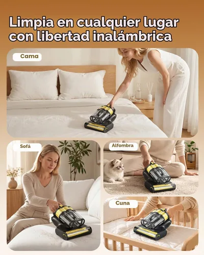 Vista 7 de Mr.ego Aspiradora de colchón inalámbrica, aspiradora de cama de 20000 Pa