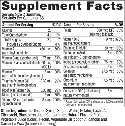 Vista 7 de OLLY Gomitas multivitamínicas para hombres, apoya el bienestar general