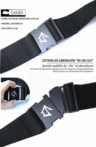 Vista 3 de Cinturón de peso para buceo con 4 bolsillos, hebilla de liberación rápida y cinturón de peso de bolsillo de buceo de ajuste cómodo con protección