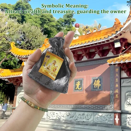 Vista 7 de Feng Shui Wealth Lucky Bracelet with Light Green Real Jade Bracelet for Women Men, 24K Gold Plated PiXiu Dragon Protection Bracelet Mantra Prayer