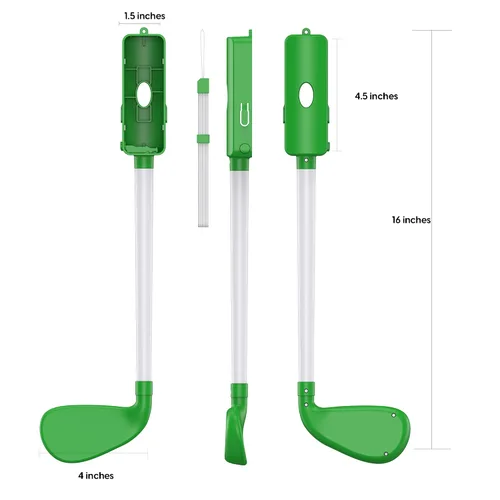 Vista 6 de TALK WORKS Golf Clubs for Nintendo Switch Joy-Con Controllers, 2 Pack - Switch Games Accessories Joy Con Controller Grip Holder for Mario Golf
