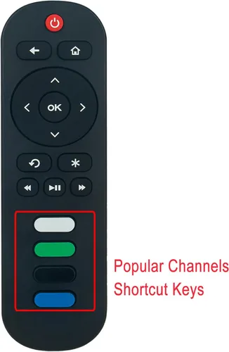 Vista 2 de Mando a distancia de repuesto compatible con TCL Roku Smart TV 50S421