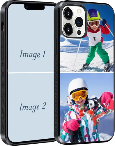 Vista 9 de Funda de teléfono personalizada para iPhone 17, 16, 15, 14, 13, 12, 11 Air Pro Max Mini 6 7 8 Plus SE1 SE2, funda de TPU suave con imagen 1 collage