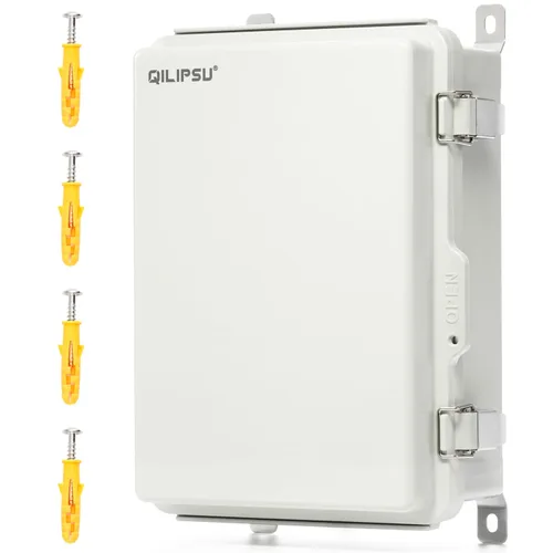 Vista 11 de QILIPSU UL94-V0 Caja eléctrica al aire libre 8.3"x6.3"x3.9" Caja de conexiones impermeable resistente a la intemperie PC/ABS aleación de plástico