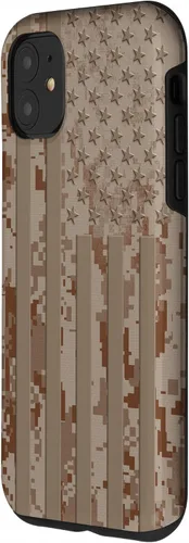 Vista 2 de iPhone 11 Epic US Flag Desert Digital Camuflaje American Tactical 3 Caso