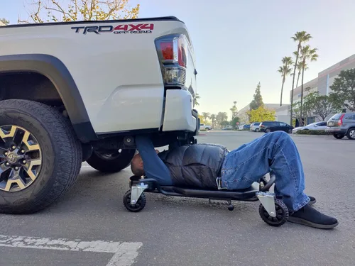 Vista 2 de Powerbuilt Plataforma móvil con ruedas grandes, para Overlanding, ruedas todoterreno, con reposacabezas ajustable - 642955ECE