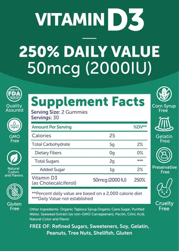 Vista 6 de Paquete de gomitas prenatales y vitamina D3 de Lunakai - Multivitamínico en gomitas para el embarazo con hierro y ácido fólico - Suplemento de apoyo