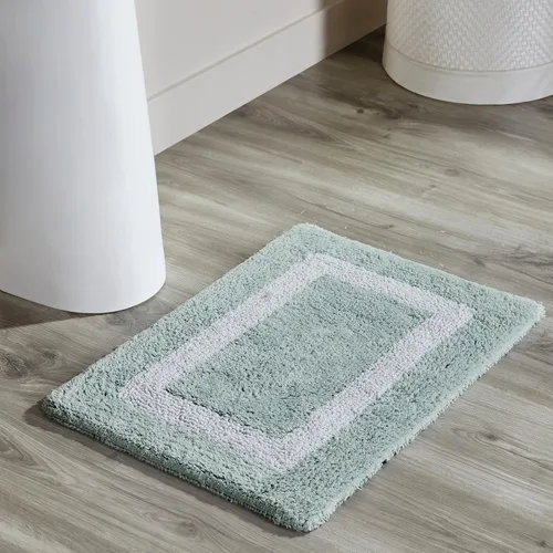 Vista 133 de Better Trends - Alfombra de baño 100% algodón reversible, altamente absorbente y lavable a máquina, suave, tapete de ducha para piso de baño