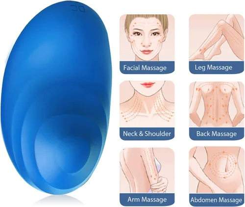 Vista 2 de Masajeador Facial Personal, Masajeador de Cuello Masajeador de Cara Espalda Herramienta, Mini Masajeador Eléctrico Inalámbrico Modos Multifunción