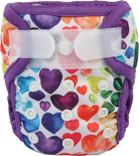 Vista 12 de Funda para pañales para recién nacidos con broche y pestaña de lavado, material PUL, 1 unidad