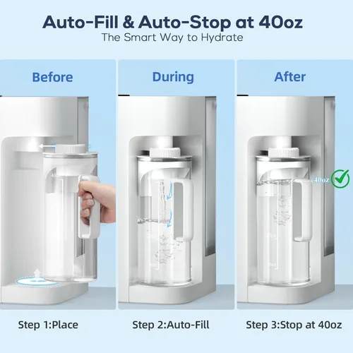 Vista 4 de [Inteligente] Filtro de Agua de Ósmosis Inversa para Encimera, Ph+ y Sistema de Filtración de Agua RO de 6 Etapas - Remineralización Alcalina, 4:1