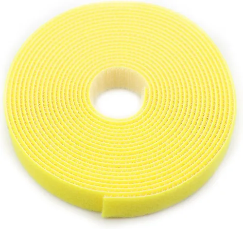 Vista 15 de Cinta de velcro reutilizable para sujetar cables, rollo de 3/4 de pulgada de doble cara con gancho