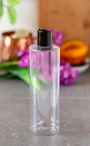 Vista 7 de JUVITUS Paquete de 12 botellas de plástico PET de cilindro transparente de 16 onzas con tapa de disco