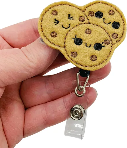 Vista 2 de Chocolate Chip Cookie Retractable Badge Reel