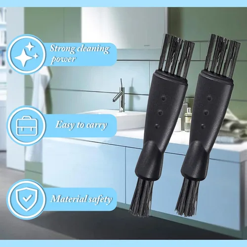 Vista 5 de 24 piezas de afeitadoras eléctricas para hombre, cepillo de limpieza de doble cara, cepillo limpiador de cepillo de pelo, herramienta pequeña