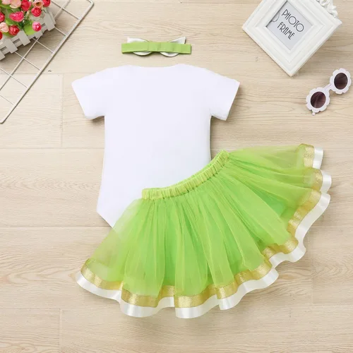 Vista 41 de ODASDO Conjunto de 3 piezas con temática de animla para bebé niña