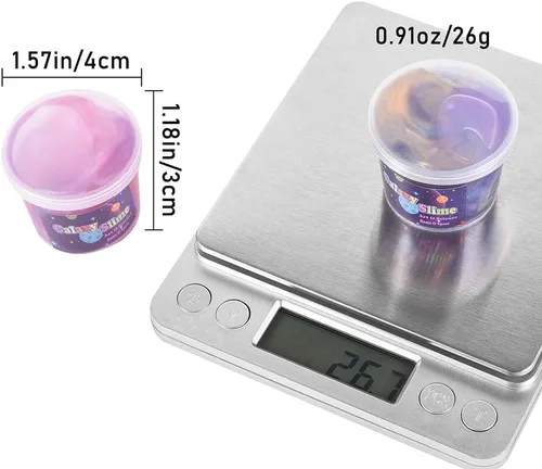 Vista 5 de Favores de Fiesta para Niños Kit de Slime Galaxia, Paquete de 30 Masilla Rica y Colorida a Granel, Lodo para Alivio del Estrés y la Ansiedad