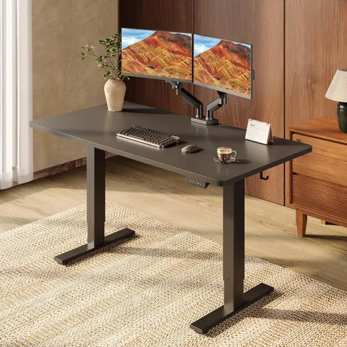 Vista 16 de SANODESK - Escritorio eléctrico ergonómico ajustable de altura grande de 71 Marco extendido blanco/parte superior blanca