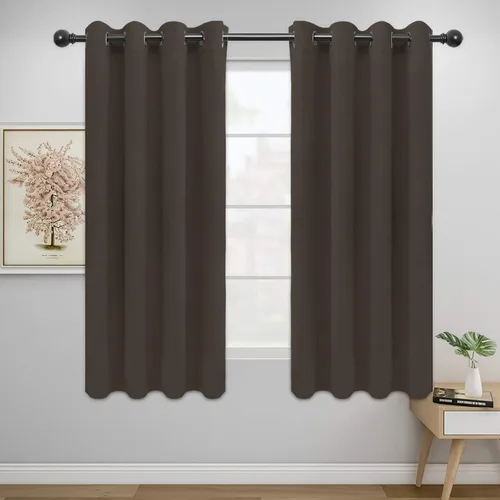 Vista 186 de Easy-Going - Cortinas opacas para dormitorio, aislamiento térmico sólido con ojales, cortinas de ventana para reducción de ruido, cortinas