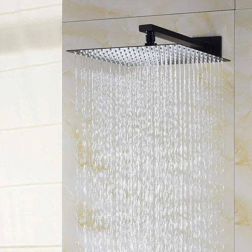 Vista 3 de CIENCIA BB314B - Juego de ducha de acero inoxidable con ducha de lluvia y de mano, juego de molduras de ducha con válvula áspera, BB314B