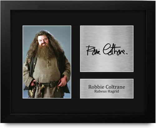 Vista 7 de HWC Trading Robbie Coltrane Harry Potter Rubeus Hagrid 16 x 12 pulgadas (A3) Impreso Regalos Firmados con Autógrafo para fanáticos de recuerdos