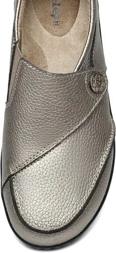 Vista 9 de Geoeleph Mocasines casuales para mujer, mocasines cómodos para caminar, mocasines de cuero para conducir