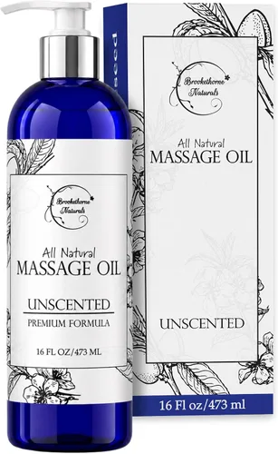 Vista 9 de Aceite de masaje sin perfume para terapia de masaje 8oz Brookethorne