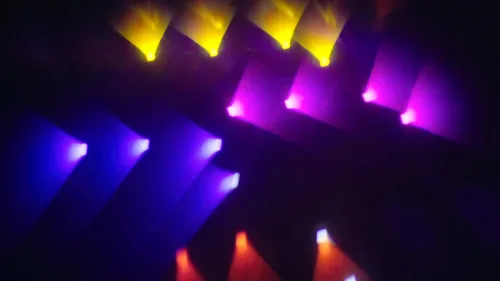 Vista 7 de Luz móvil de la etapa de la cabeza LED de 80W (4x20W), universal internacional, lámpara de 12 colores LED