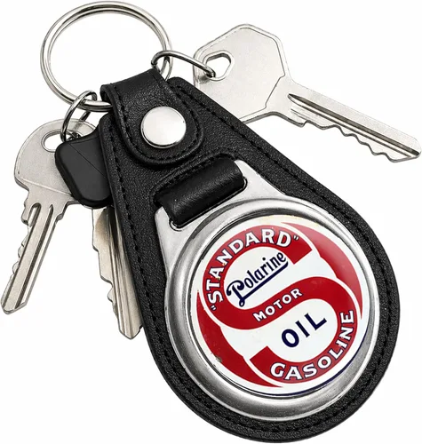 Vista 33 de Brotherhood Round Key Chain for Vintage Motor Oil, Petroleum, and