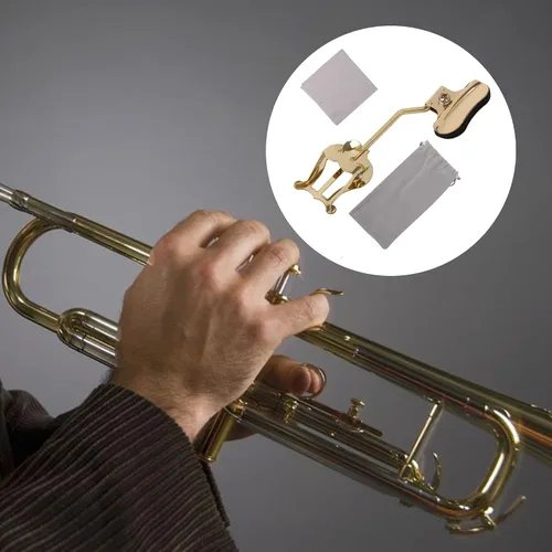 Vista 6 de ETFBUY Marching Trumpet Lyre with Adjustable Clamp