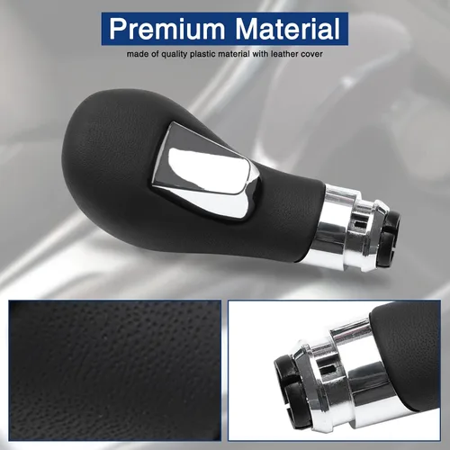 Vista 4 de Pomo para palanca de cambios de coche compatible con Buick Verano 2012-2017, color negro