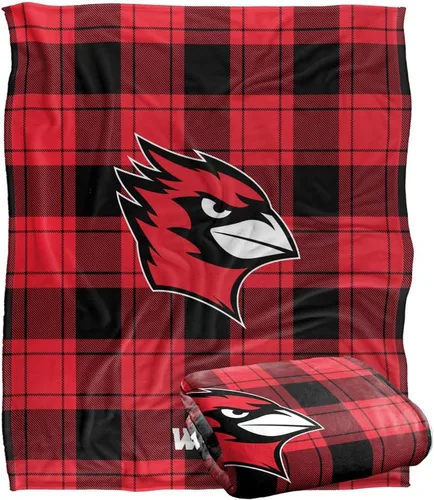 Vista 161 de LOGOVISION St John's University Campus Plaid Spirit Silky Touch Manta súper suave 36 x 58 pulgadas