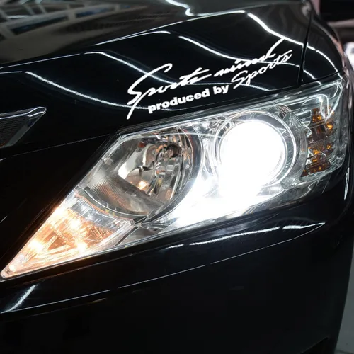 Vista 2 de 2 Piezas Calcomanías de Cejas para Luces de Automóvil, Calcomanías de Vinilo para Cubierta Frontal de Auto, Calcomanías de Carrocería de Automóvil