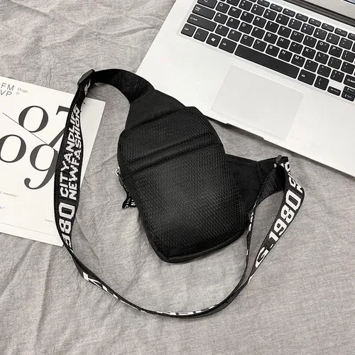 Vista 5 de WRLDMCWLQ Bolso bandolera para hombre, bolso pequeño, bolso casual, mochila para el pecho, mochilas casuales para viajes, deportes, correr