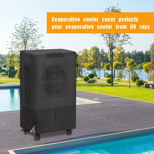 Vista 6 de Kasla Cubierta de enfriador evaporativo para enfriador evaporativo Hessaire MC26A, cubierta impermeable para enfriador de aire evaporativo, 21 x 15