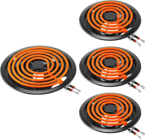 Vista 9 de Kit W10288051/W10290350 (20.3 cm) y 3x W10290353 (15.2 cm) sartenes de goteo para quemadores & quemador de estufa eléctrica MP22YA Reemplazo