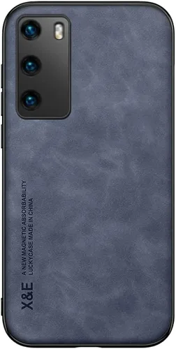 Vista 5 de Kepuch Silklike Funda para Huawei P40 - Cubierta Parachoques Placa De Metal Incorporada Para Huawei P40 - Negro