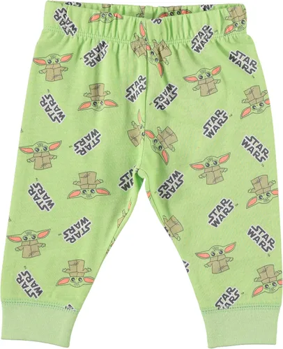 Vista 4 de STAR WARS Baby Boys Baby Yoda Clothing 3-Piece Set with Baby Bodysuit, Pants, and Hat - Newborn Boy Outfits
