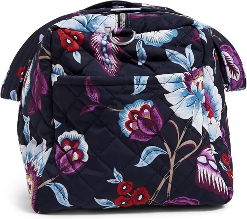 Vista 4 de Vera Bradley Iconic Performance - Bolsa de viaje de sarga tamaño mediano