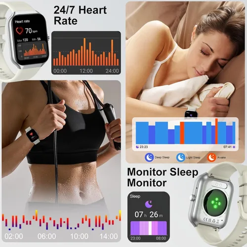 Vista 3 de Smart Watch 2026 NEW 1.91" Smartwatch for Men Women(Answer/Make Call),Fitness Watch with 110+ Sport Modes, Reloj Inteligente with Sleep