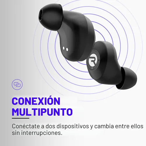 Vista 9 de Raycon - Auriculares inalámbricos Bluetooth para uso diario con micrófono, cancelación activa de ruido, sudor y resistente al agua, auriculares Negro