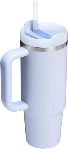 Vista 3 de STANLEY Quencher H2.0 - Vaso de 30 onzas con mango y popote Tapa de 3 posiciones Flowstate Compatible con portavasos para viajes Taza de acero
