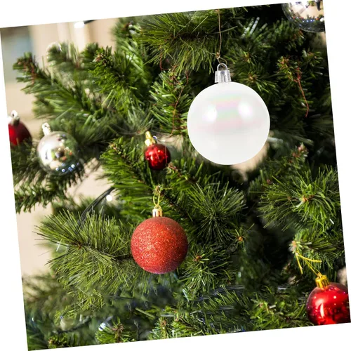 Vista 8 de BESPORTBLE 12 adornos de bola de Navidad para árbol, esferas colgantes decorativas, inastillables, decoración de árbol de Navidad para fiestas
