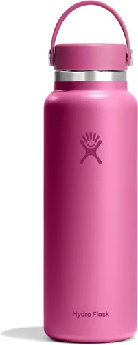 Vista 61 de Hydro Flask Botella de agua – Acero inoxidable aislado – Tapa flexible de boca ancha, antiderrames, a prueba de fugas y recargable en agave de 20