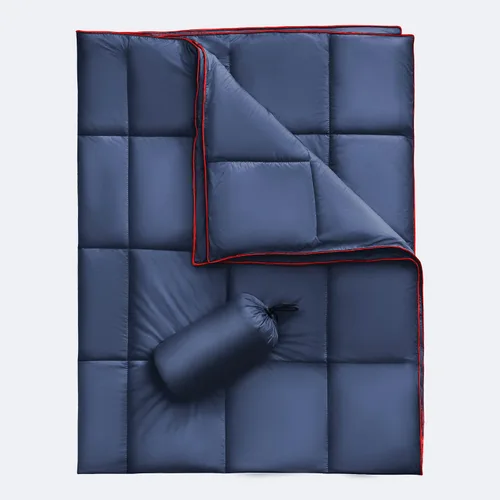 Vista 10 de Sonive Manta de 52 x 75, manta compacta plegable resistente a la intemperie para exteriores Verde militar