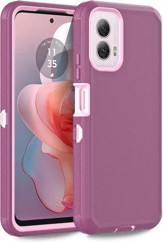 Vista 11 de Funda para Moto G Power 2021, Motorola G Power 2021, resistente a prueba de golpes, protección a prueba de polvo, 3 en 1, funda protectora Negro
