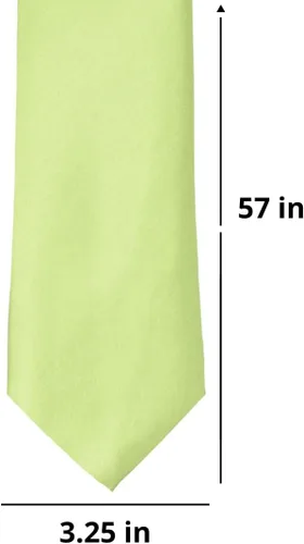 Vista 51 de tiemart Corbata de color sólido para hombre Longitud estándar