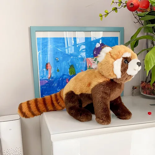 Vista 9 de Juguete de peluche Ailurus Fulgens de 19.7 pulgadas con panda rojo