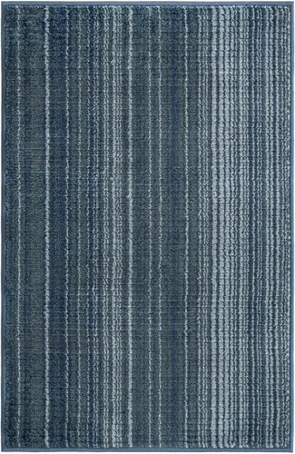 Vista 2 de Unique Loom Gemstone Collection - Alfombra de área - Topacio (2' x 3' 1" Rectángulo Azul/Azul Marino)
